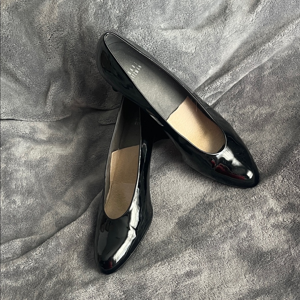 Stuart Weitzman Black Patent Heels